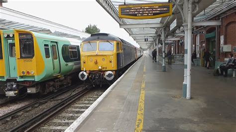 Rail Operations Group Class 47812 Passes Lancing And Worthing On The 442 Drag Youtube