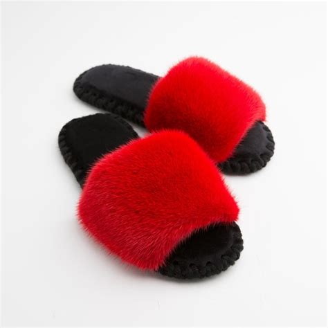 Fur Slides - Etsy