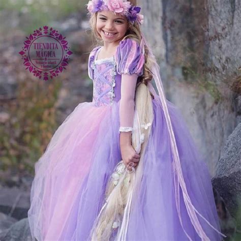 Vestido Princesa Rapunzel Talla 4 6 8 10 años Solo A Pedido Venta de