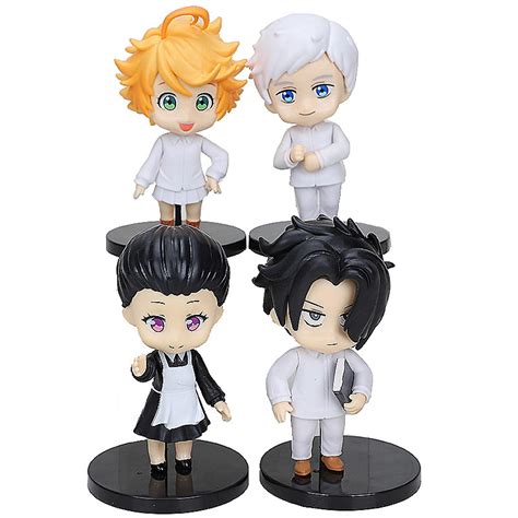 Buy Qwyu 4pcsset Anime The Promised Neverland Figure Emma Norman Ray