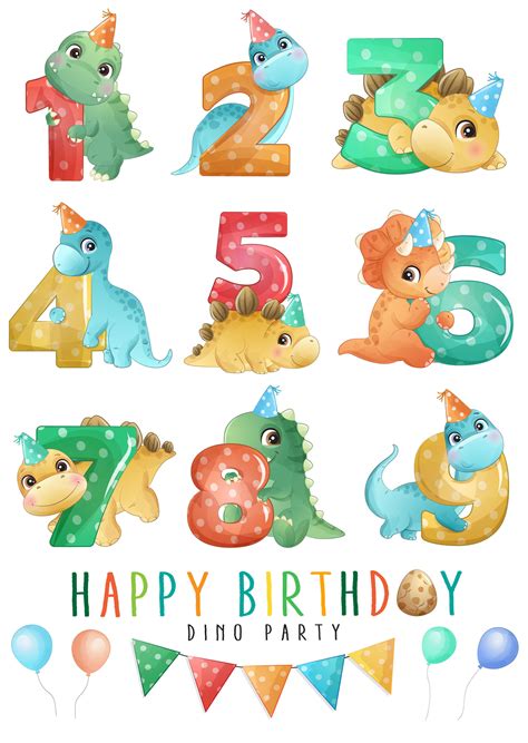 Dinosaur Birthday Clipart