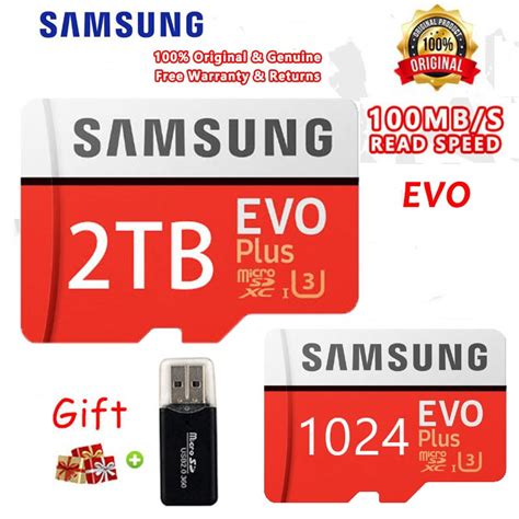 Cart O De Mem Ria Original Samsung Evo Mais Tb Micro Sd Tb G De