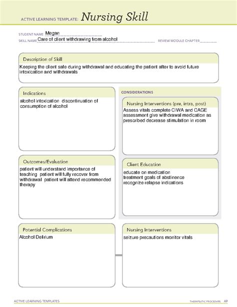 Managing Client Care Ati Template