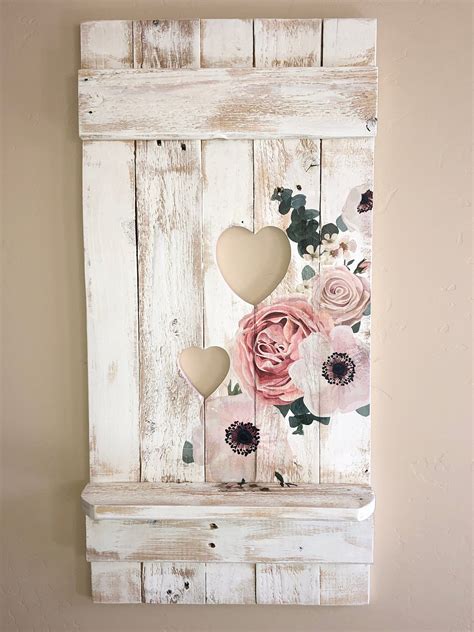 RESERVED FOR Lwll85 Etsy Shabby Chic Wood Wall Wood Wall Decor