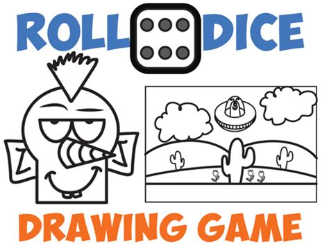 Drawing Games for Kids : Roll the Dice Drawing Game - How to Draw Step ...