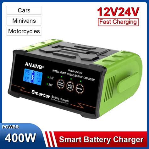 400W 300W 12V 24V Araba Pil Arj Cihaz Y Ksek G Ak Ll Pil Arj Cihaz