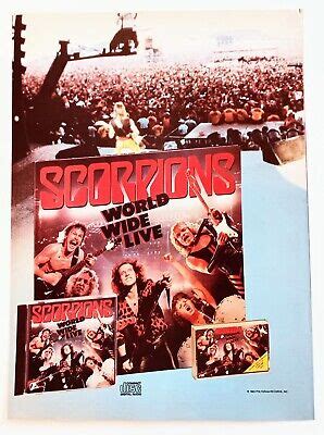 Scorpions World Wide Live Vtg Album Promo Print Ad Advert Poster