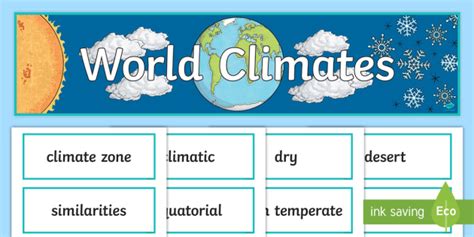 World Climates Display Pack