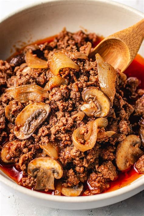 Easy Ground Beef Meal Prep Recipe Paleo Whole30 Recipe Beef And Mushroom Recipe Ground