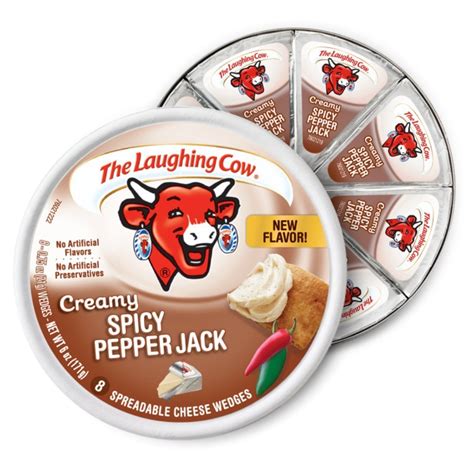 The Laughing Cow Spreadable Cheese Wedges 6oz Round Pack