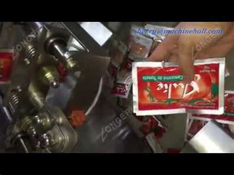 High Efficiency Tomato Paste Packing Machine Test Video YouTube