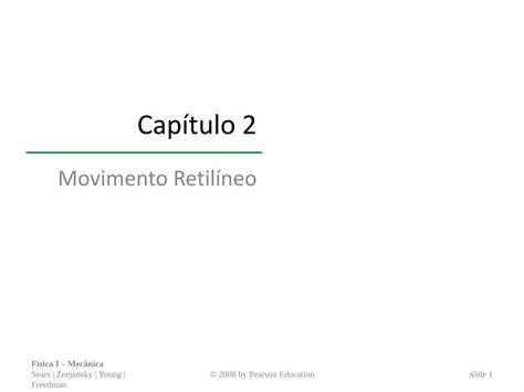 PDF Capítulo 2 PDF fileCapítulo 2 Movimento Retilíneo Física I