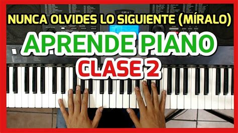 Clase Como Tocar Piano Para Principiantes F Cil Y R Pido Youtube