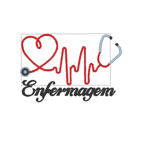 Matriz Bordado Cora O Estetosc Pio Esteto Tamanhos Elo
