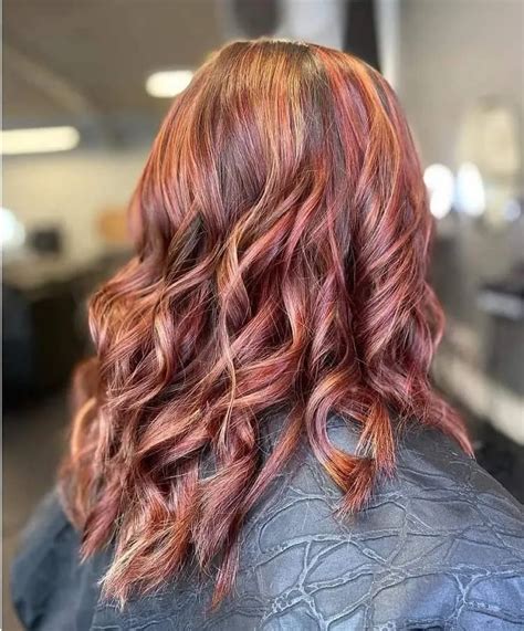 20 Trendy Red Brown And Blonde Highlights To Try In Summer 2023