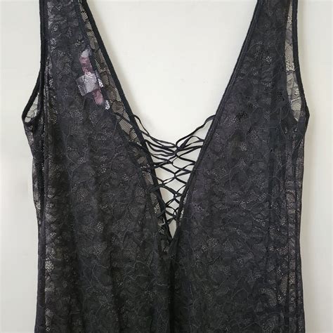 Victorias Secret Black Laced Sheer Sexy Lingerie Nig… Gem