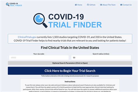 COVID Trial Finder Provides Simplified Search Process For COVID-Related ...