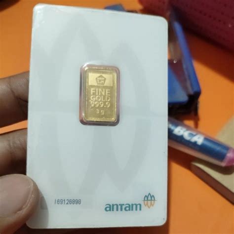 Jual Lm Logam Mulia Antam Gram Certicard Shopee Indonesia