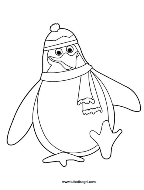 Pinguino Disegno Da Colorare Tuttodisegni