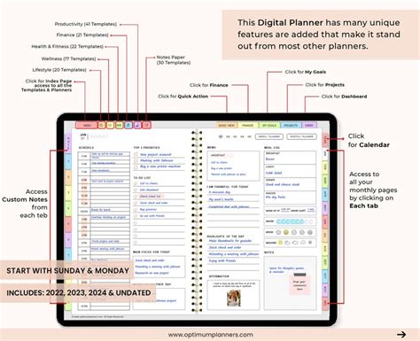 Digital Planner Goodnotes Planner Ipad Planner Notability Etsy