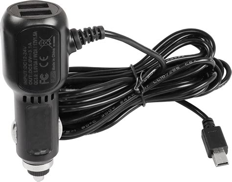 Meiriyfa Caricabatteria Da Auto Mini Usb Per Dash Cam Dash Cam Charger