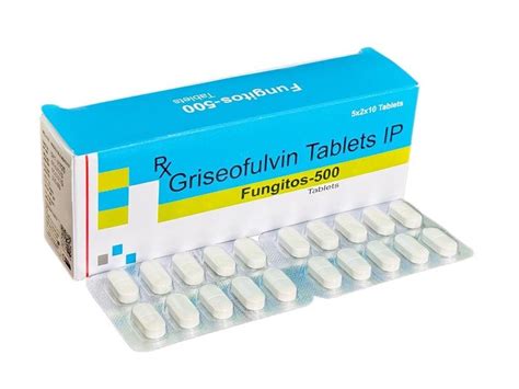 FUNGITOS 500 Griseofulvin 500 Mg Tablets Treatment Antibiotics