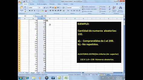 NUMEROS ALEATORIOS EN EXCEL YouTube