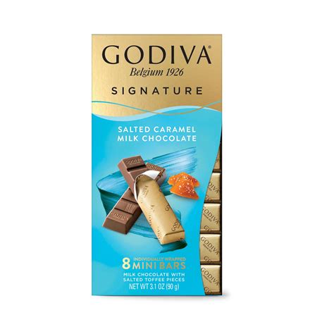 Godiva Signature Salted Caramel Milk Chocolate Mini Bars Shop Candy