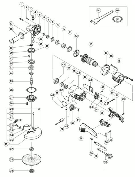 Schemat Szlifierka K Towa Hitachi G Se Cz Ci Zamienne Serwis