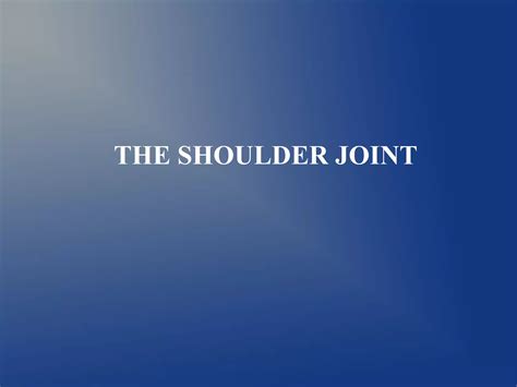 Shoulder Impingement Syndrome Ppt Free Download