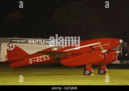 De Havilland Comet DH88 Racer G ACSS At Night Stock Photo Alamy