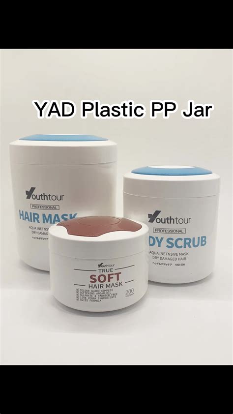 Yad Plastic Injection Cosmetic Body Scrub Jar Wide Mouth Big Volume