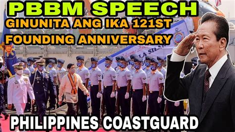 Watch Pbbm Speech Pinangunahan Ang Ika St Anniversary Ng