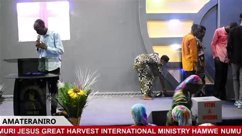 Live Igitaramo Jesus Great Harvest Ministry International With