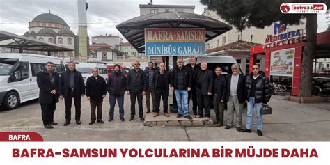 Bafra Samsun yolcularına bir müjde daha