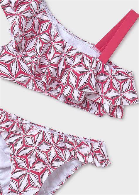 Bikini Estampado Volante Chica Hibiscus Mayoral