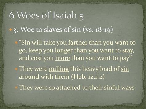 Ppt 6 Woes Of Isaiah 5 Powerpoint Presentation Free Download Id