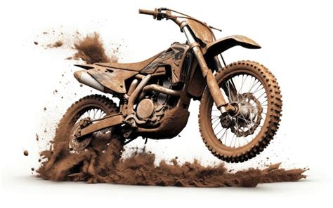 Premium Photo | Stationary Bike Covered in Dirt Motor bike 3D image of ...