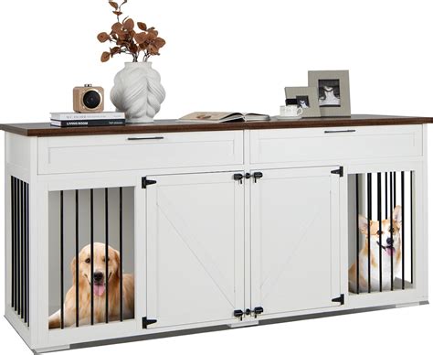 Costway In Hundek Fig Tierk Fig Hundebox Im M Belstil Hundeh Tte