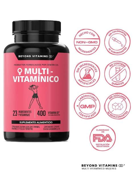 Multivitaminico Con Vitamina D 23 Vitaminas Y Minerales Para Mujeres