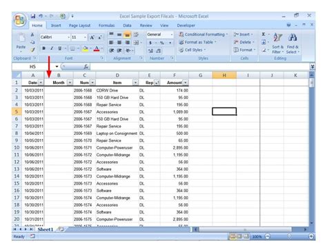 Microsoft Excel Spreadsheet Templates And Sample Customer Database In