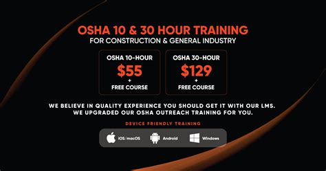 Osha 10 And 30 Training Safety Courses Osha Online Center