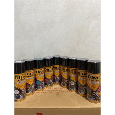 jual pilok pilox diton premium solid colour semprot warna solid hitam