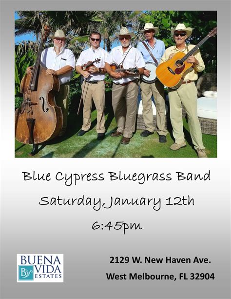 Blue Cypress Blue Grass Band Buena Vida Estates