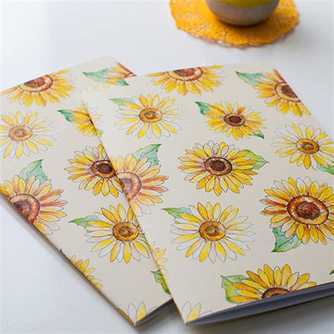 Sunflowers A5 Notebook | Dessi Designs| Dessi Designs