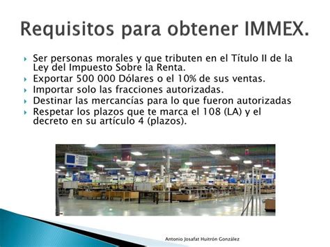 Ppt Operación Integral Immex Powerpoint Presentation Id978748