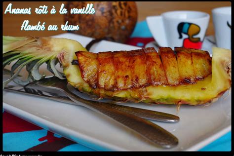 Recette Ananas R Ti La Vanille Flamb Au Rhum