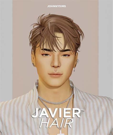 Javier Hair Johnnysims Sims Hair Sims Hair Male Sims Teen