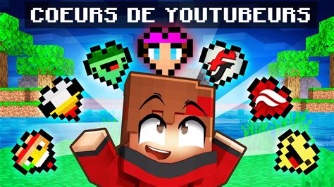 Talcado A Des COEURS De Youtubeurs Sur Minecraft YouTube