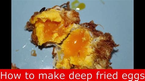 How To Make Deep Fried Eggs Youtube